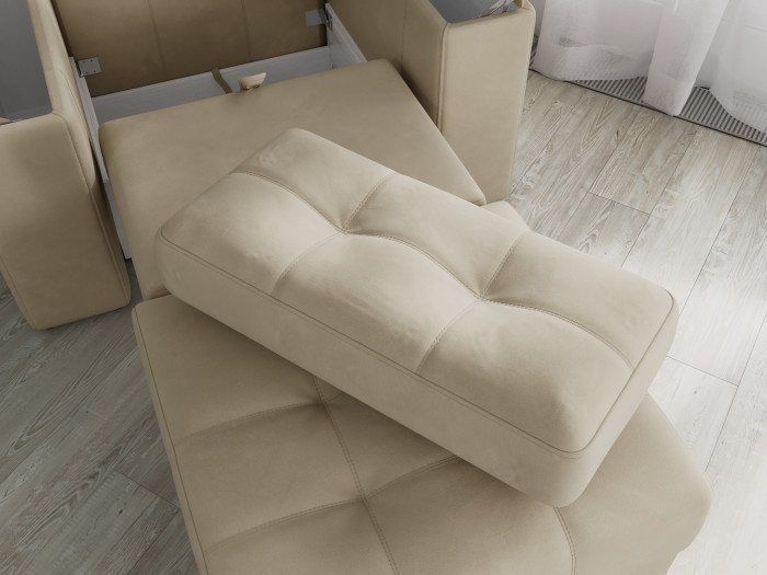 Кресло-кровать "Нави", Бежевый/МДФ дуб канадский