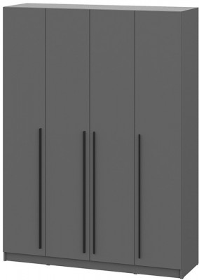 Шкаф распашной Берген ШК-1600, Серый графит