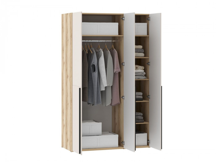 Шкафы Арден 200.4-200.2-полки Дуб Делано / Сантьяго софт