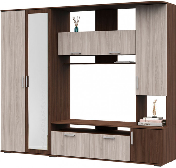 Гостиная Софи ЛДСП шимо темный/шимо светлый