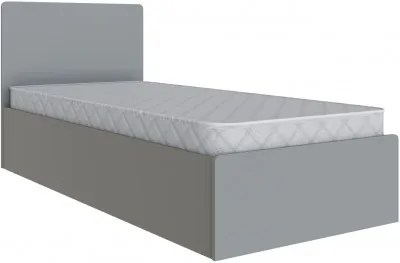 Кровать 90х200 Мадрид с настилом ДСП (МД-1), Камень серый