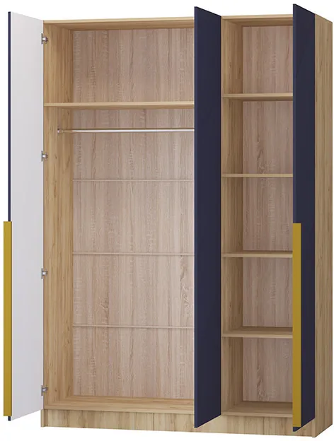 Шкаф Авис 1,5 (№1), Крафт золотой/Сапфир