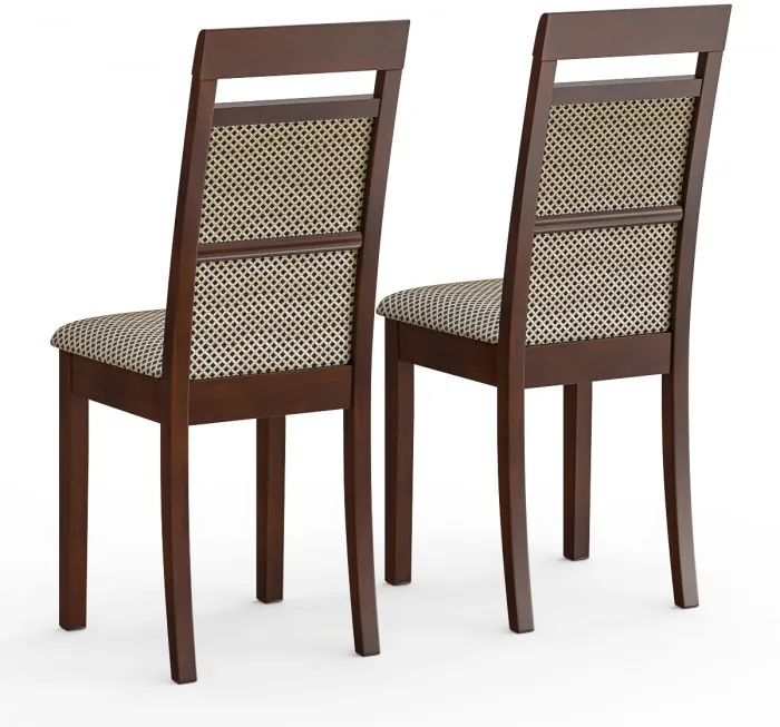 Два стула Мебель--24 Гольф-12 разборных, цвет орех, обивка ткань руми 812/8, ШхГхВ 40х40х100 см., от пола до верха сиденья 47 см (мягкая спинка)