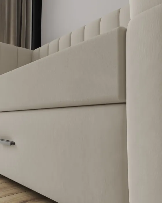 Подростковая кровать "Нега" с бортами (интерьерная), Бежевый