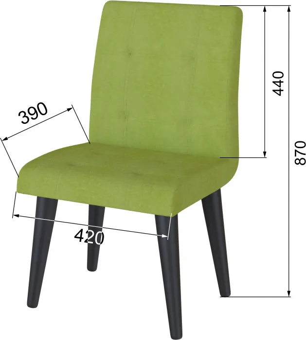 Стул Лилу, лайм