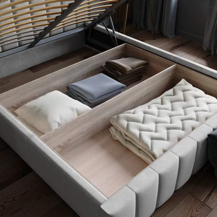 Нега Кровать интерьерная 900 серый, ПМ