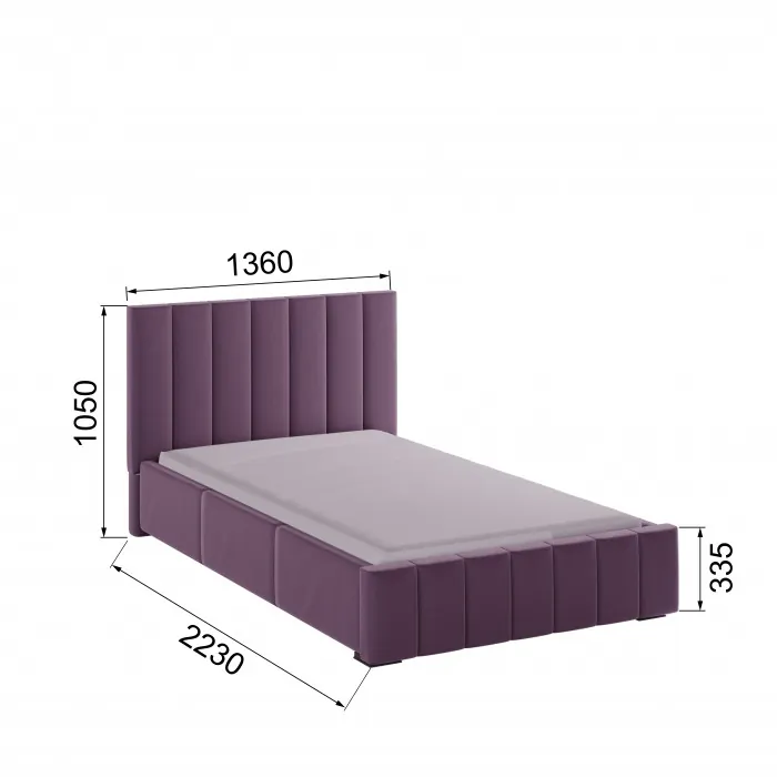 Нега Кровать интерьерная 120 винный, ПМ