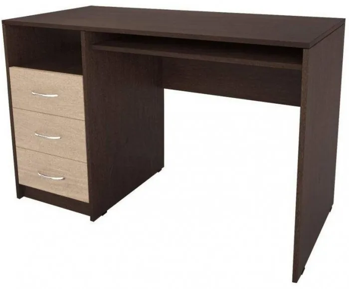 Стол письменный ПС-02 (с ящиками) (Белый)