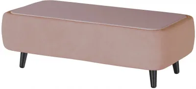 Стол журнальный Пай, пыльная роза/мдф пудра