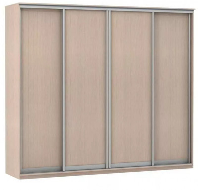 Шкаф купе Модерн 2362х600 4-х дверный 4-х секционный глухой ясень