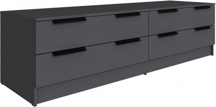 Набор мебели для гостиной "Мадрид", Белый/Графит серый