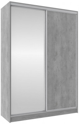 Шкаф-купе двухдверный с зеркалом 1600 Домашний Ателиер светлый