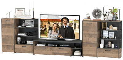 Трувор Гостиная 050, дуб гранж песочный/интра