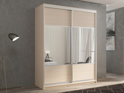 Шкаф-купе Кааппи 6 Дуб молочный 120х45х230 см