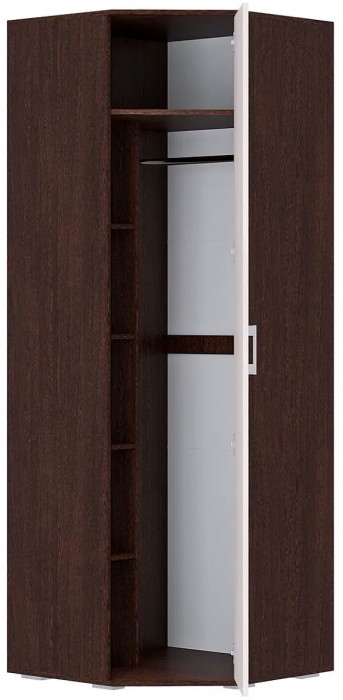 "Белла" шкаф угловой (750х2120х750) венге/ясень белый