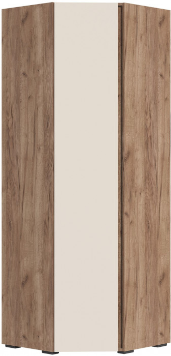 Хелен ШК 04 Шкаф угловой (0,748х2,100х0,748) кашемир/дуб крафт табачный