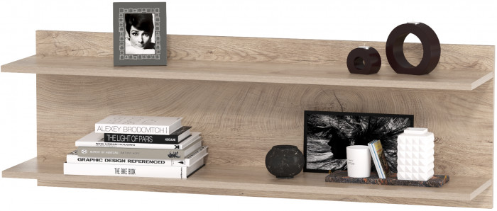 КР100 Бостон № 07, цвет дуб эндгрейн элегантный/фасады МДФ милк рикамо софт, 12.69+09.132+13.156+12.69+09.132, ШхГхВ 307,2х57,2х194,4 см.