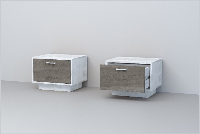 Эго Тумба Т-5 ПД (Камень Темный/Бетон Светлый)