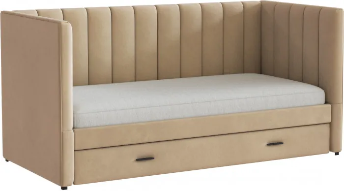 Подростковая кровать "Нега" с бортами (интерьерная), Бежевый