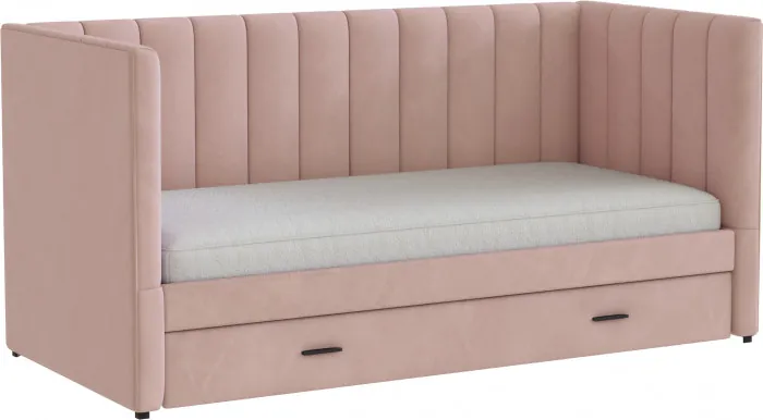 Подростковая кровать "Нега" с бортами (интерьерная), Пыльная роза