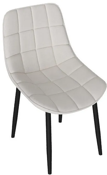 Бостон Стул (Белый муар/Велюр V005 светло-бежевый)