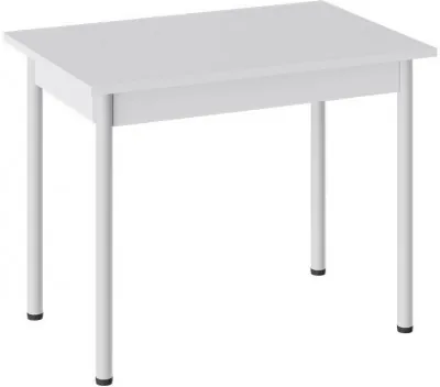 Родос Тип 1 стол с опорой d40 (Белый муар/Белый)