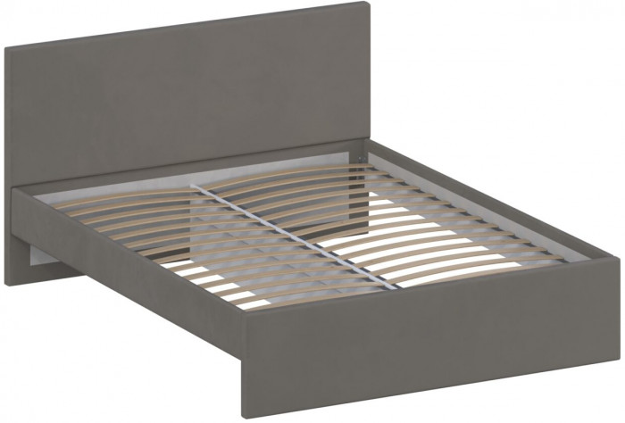 Кровать 160 КР-433-М с настилом из ламелей, Микровелюр Zeekr-55