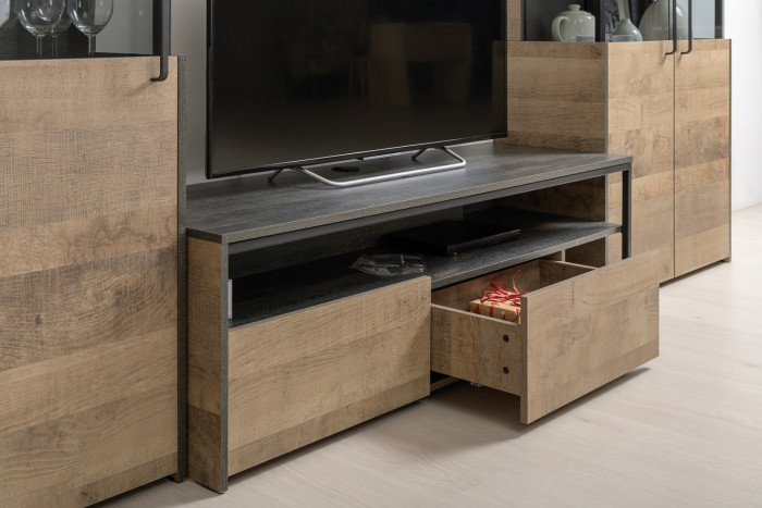 Трувор Гостиная 062, дуб гранж песочный/интра