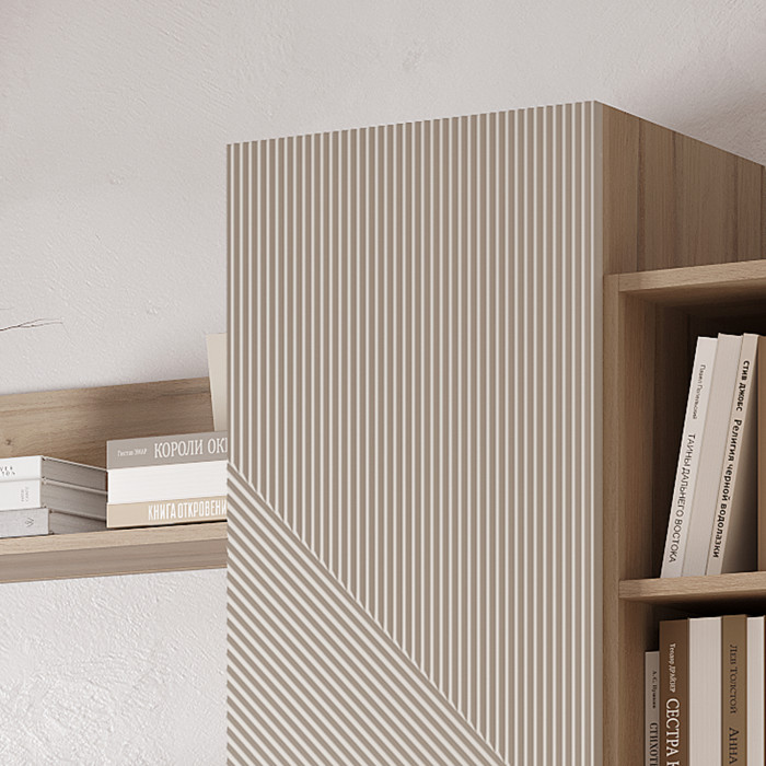 "Эмилия" ГМ-12 гостиный модуль Дуб смоки/Айриш (МФ03)