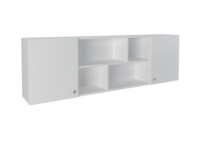 Полка надкроватная Белый/Белый