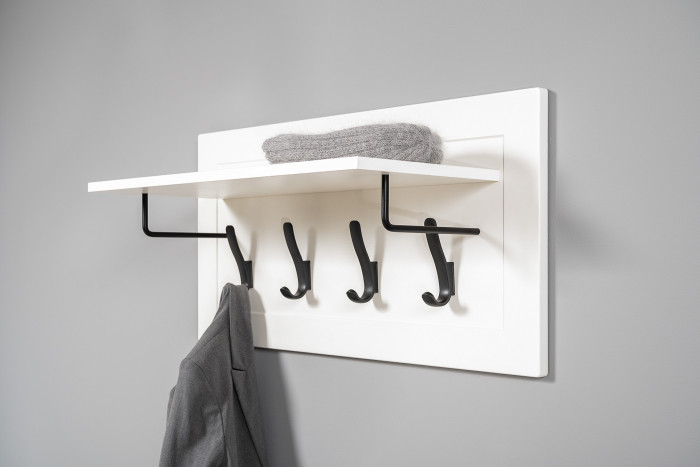 Остин Прихожая 27, белый шагрень/дуб крафт золотой