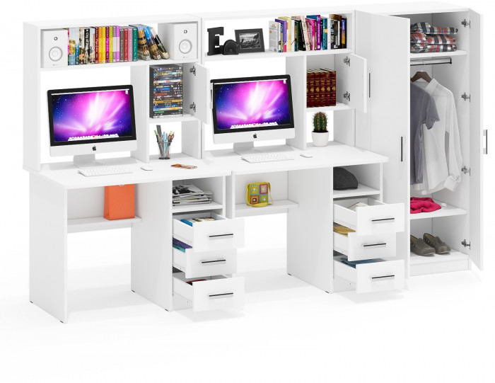 С-МД-СК9 Компоновка № 05, белый шагрень