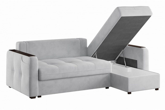 Диван угловой Smart 3 2Т-1Пф Ультра Смог