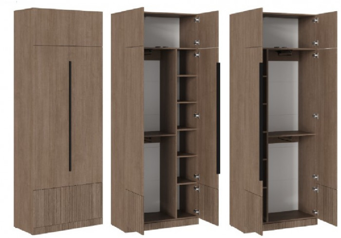 КАНТРИ Шкаф ШК-001 (Шкаф комбинированный, 2-ств.)