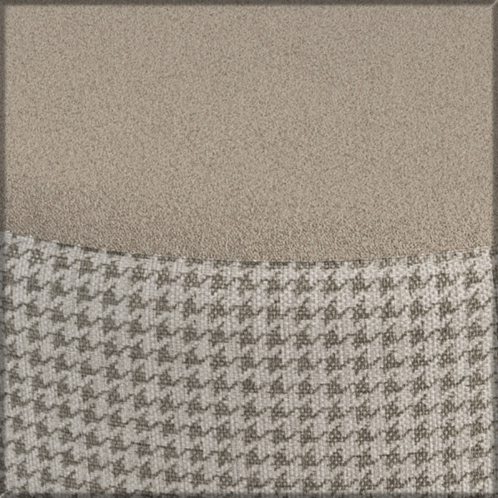 Афина Спальня 4-25901М1к.с. Трюмо + Банкетка 6-5134ТКбеж Ева, цвет кашемир серый/ткань бежевая, ШхГхВ 105х38,6х129 + 38х38х45 см., универс. сб.