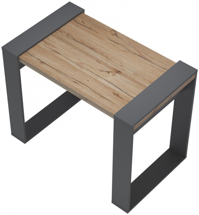 Стол компьютерный "Арчи" Графит/Дуб керра