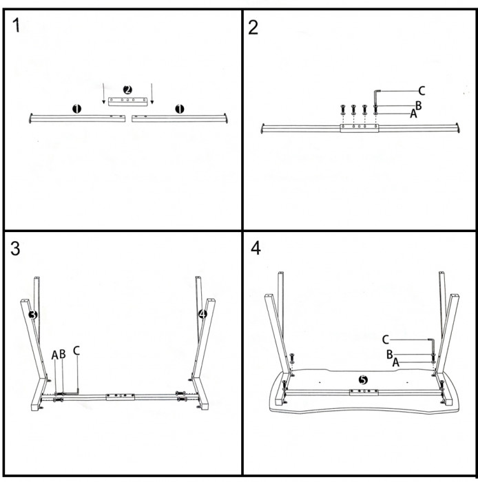 Игровой стол Мебель--24 GT-2310, чёрный