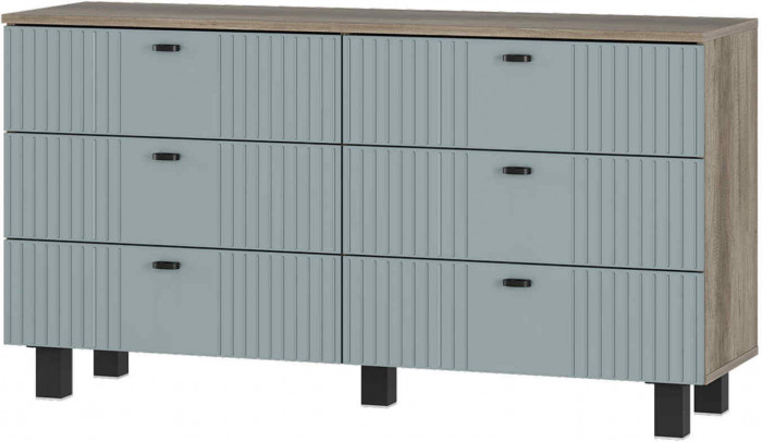 "Олива" КМ-04 комод Дуб каньон/МФ11 шарли бриз