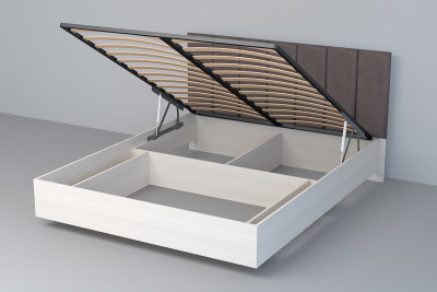 Кровать 1,6 арт.031-М1 (Полосы) - Бодега/Омега 24 (ПМ)