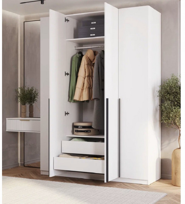 Шкаф 4-х створчатый ШК-13 Айрон, Белый