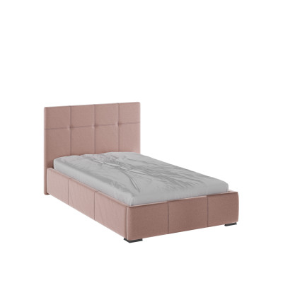Рио Кровать интерьерная 120 пыльная роза квадрат, ортопед