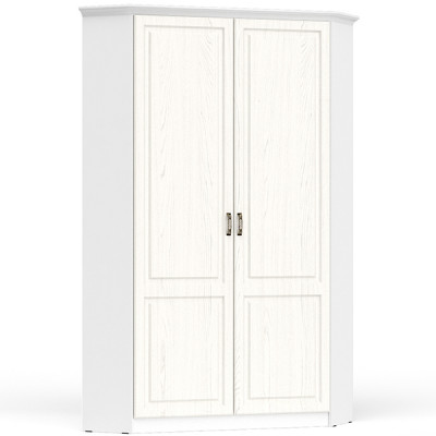 Ливерпуль Шкаф для одежды 13.124 с карнизом, ясень ваниль/белый