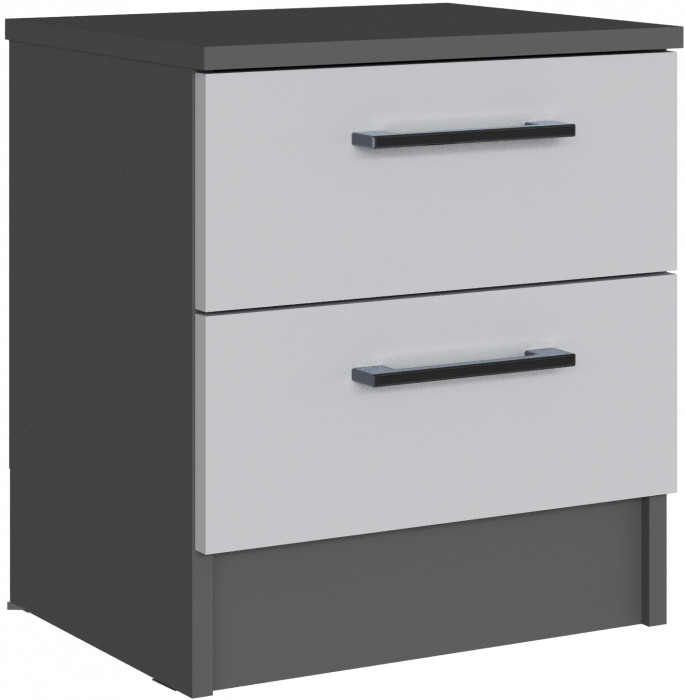 Тумба прикроватная Вегас, Графит серый/Крафт серый