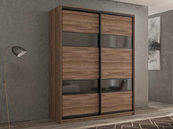 Шкаф-купе Кааппи 7 Орех Тьеполло 160х45х230 см