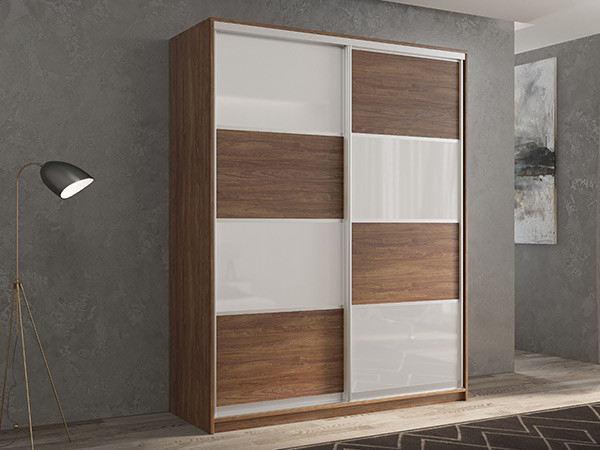 Шкаф-купе Кааппи 14 Морское Дерево Винтаж 160х45х230 см