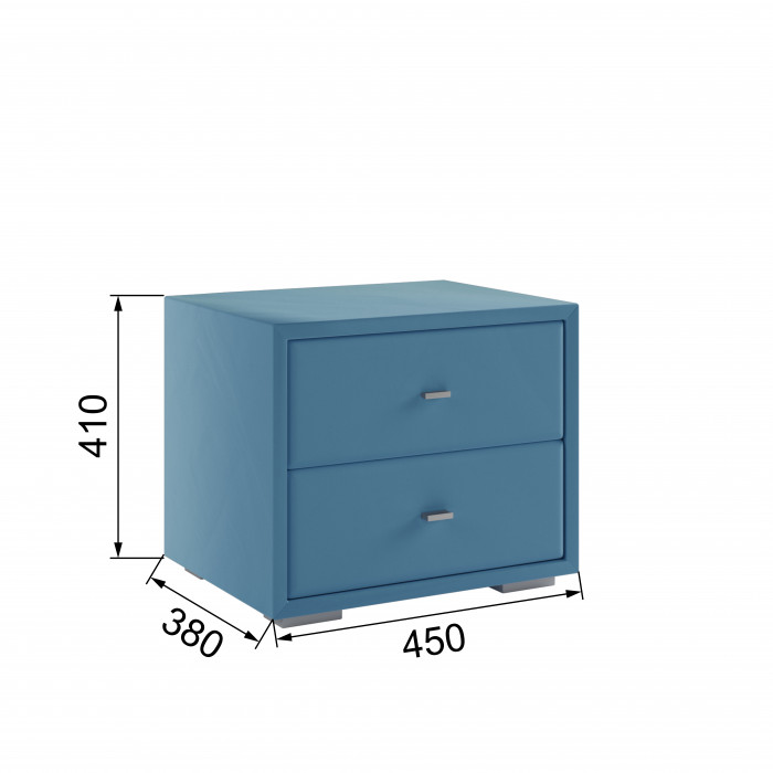 Тумба прикроватная интерьерная светло-голубой