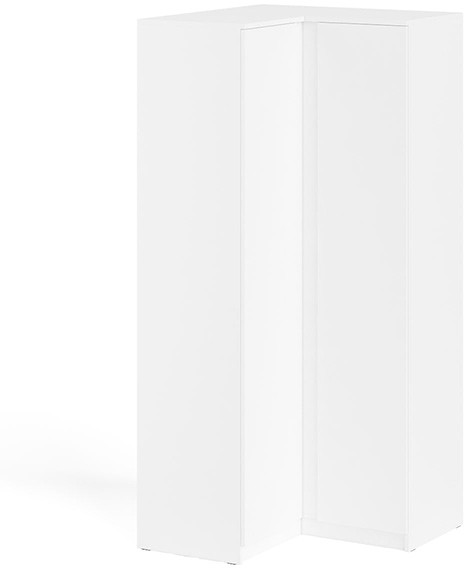 Мори Шкаф угловой МШУ960.1, цвет белый, ШхГхВ 96,4х96,4х209,6 см.