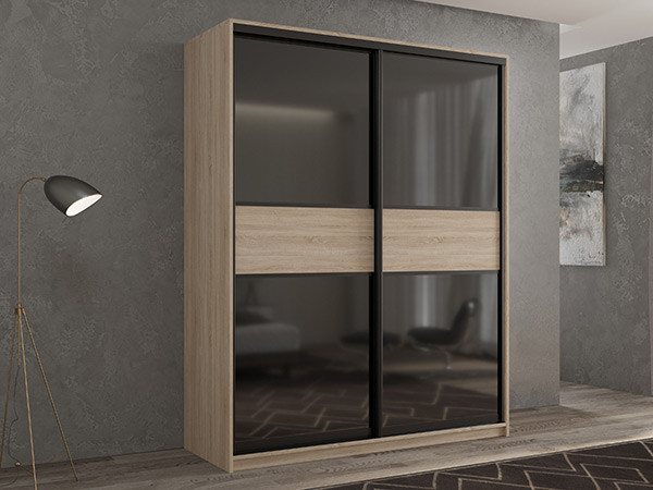 Шкаф-купе Кааппи 12 Сонома Светлый 120х45х230 см