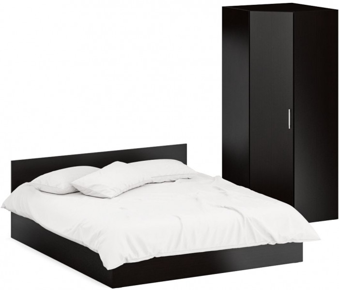 Кровать 1800 + угловой шкаф Стандарт, венге