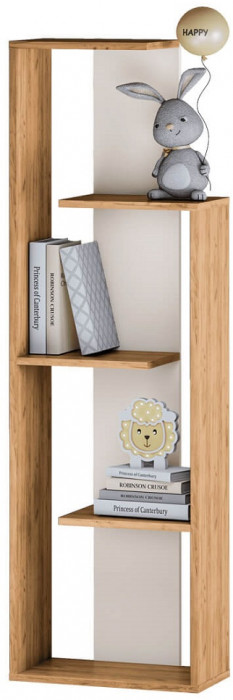 Стеллаж Бейсик 1, крафт/белый